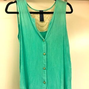 Blue Rain tank top